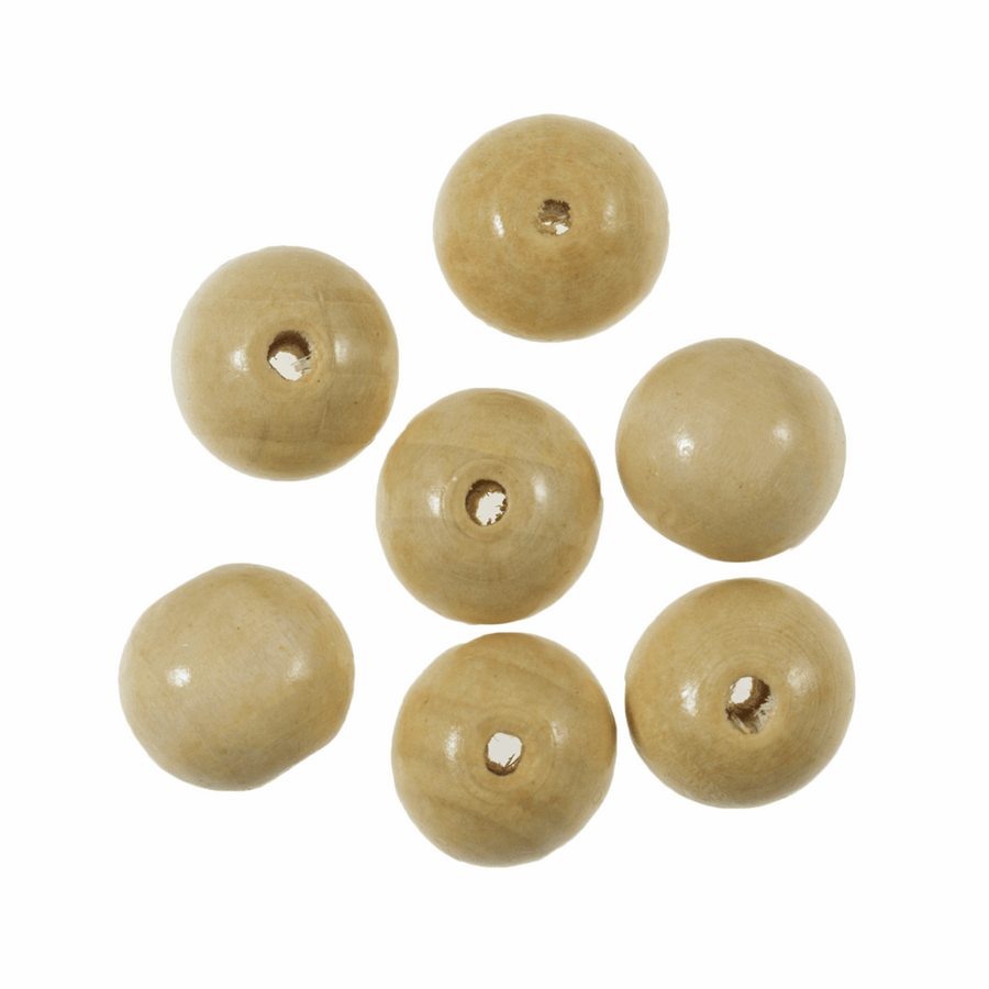 Trimits 25mm Wooden Craft Beads for Macramé - Pink Trimits 25mm Wooden Craft Beads for Macramé - Pink
