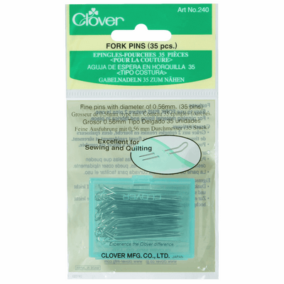 Clover 40mm fork pins for sewing and quilting