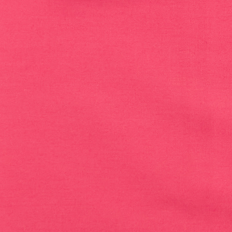 Swatch of plain 100% cotton poplin fabric by Rose and Hubble in cerise pink