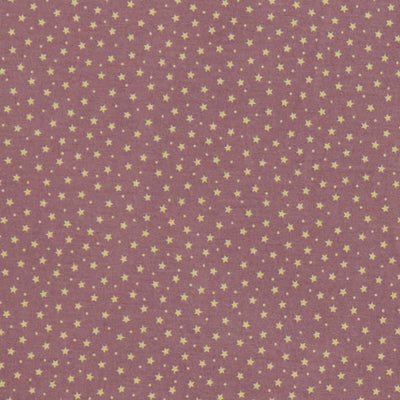 Elegant stars and tiny dots print 100% cotton poplin fabric by Rose and Hubble in lilac