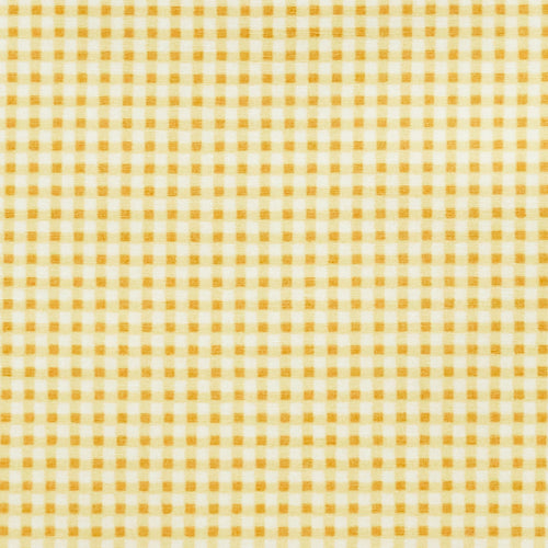 Gingham cotton fabric, gingham fabric 100% cotton poplin fabric by Rose and Hubble on Yellow