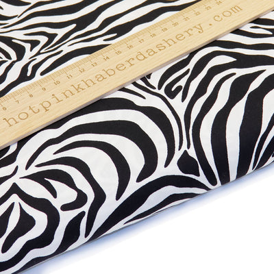 Zebra Print - 100% Cotton Poplin Fabric by Rose & Hubble