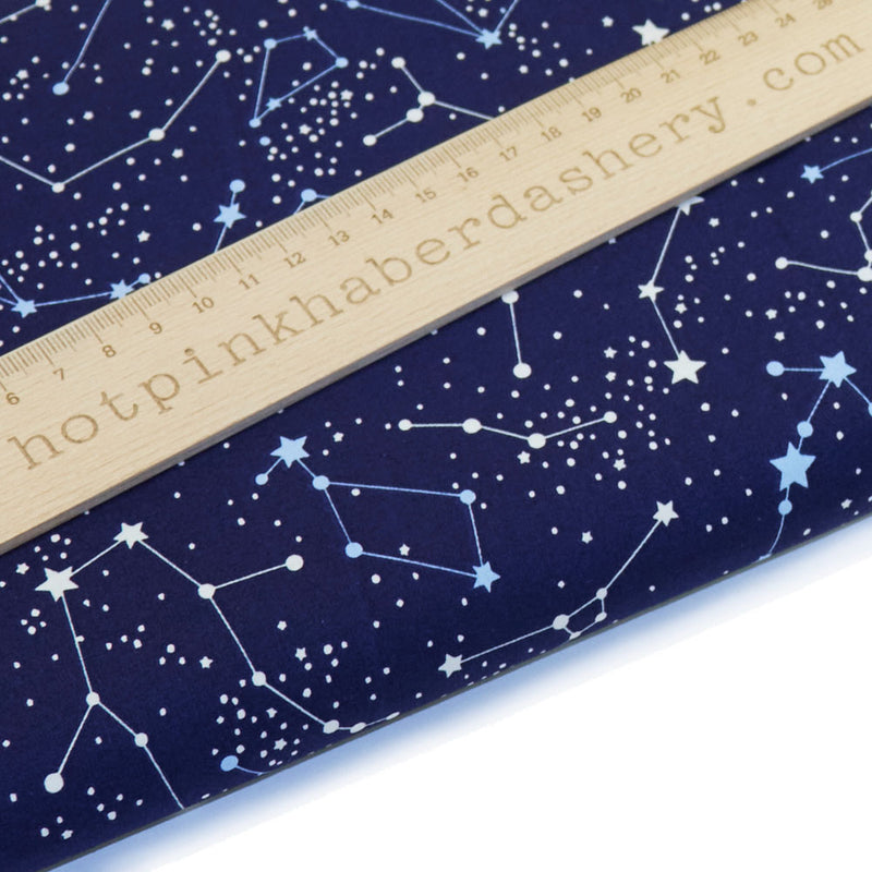 Stars & Constellations - 100% Cotton Poplin Fabric by Rose & Hubble
