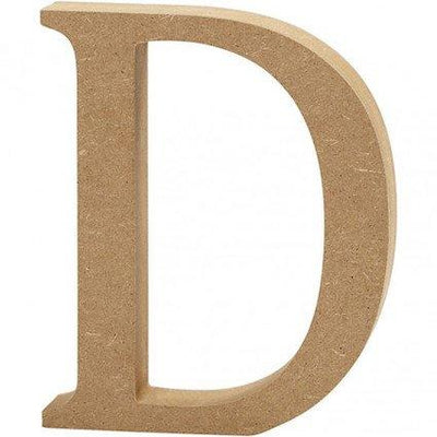 Capital letter D – MDF Wooden letter – 13cm