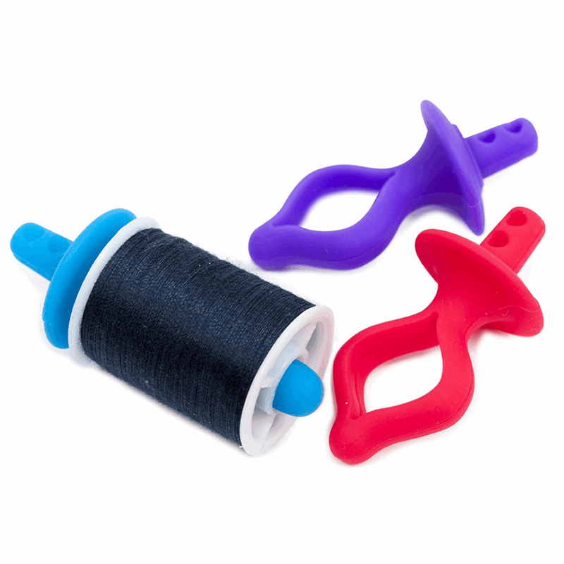 Bobbin bobbies pack of three in red,blue and purple