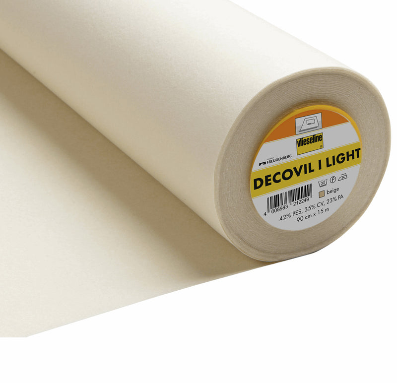 Vlieseline Decovil I Lighter-weight beige fusible interfacing