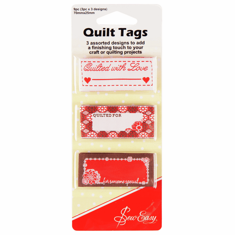 Sew Easy Quilt Tags Assorted Designs, handmade design