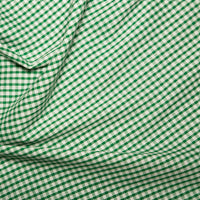 Emerald Green Gingham fabric 