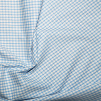 Pale Blue Gingham fabric
