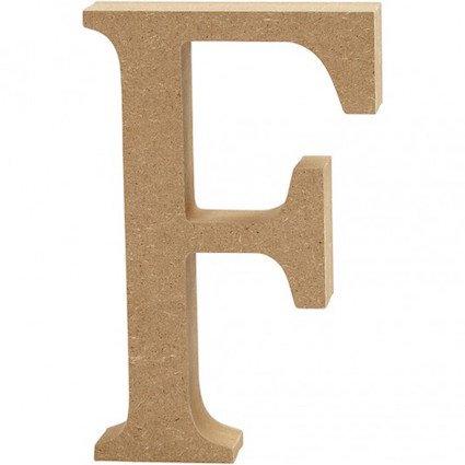 Capital letter F – MDF Wooden letter – 13cm