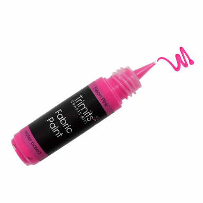 Trimits fabric paint pen - neon pink
