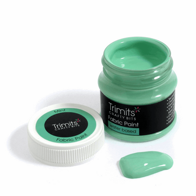 Trimits fabric paint pot - mint green