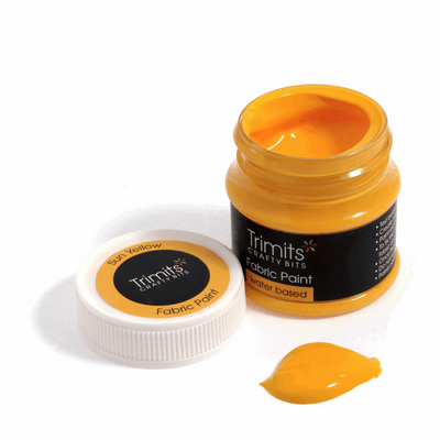 Trimits fabric paint pot – sun yellow