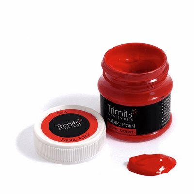 Trimits fabric paint pots - red