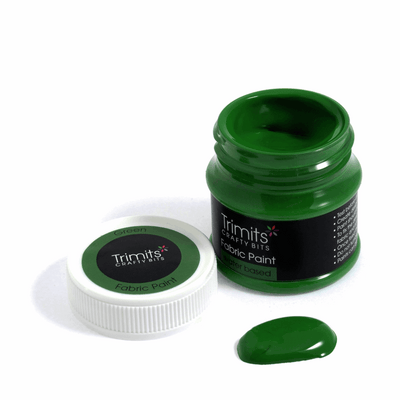Trimits fabric paint pot – green