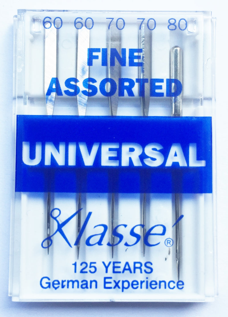 KLASSE Sewing Machine Needles in Universal Fine Assorted
