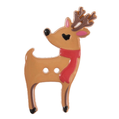 Trimits reindeer christmas button