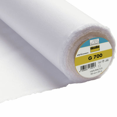 G700 fusible heavy weight woven interfacing white