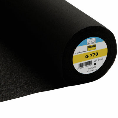 G770 Black Vlieseline medium weight interfacing