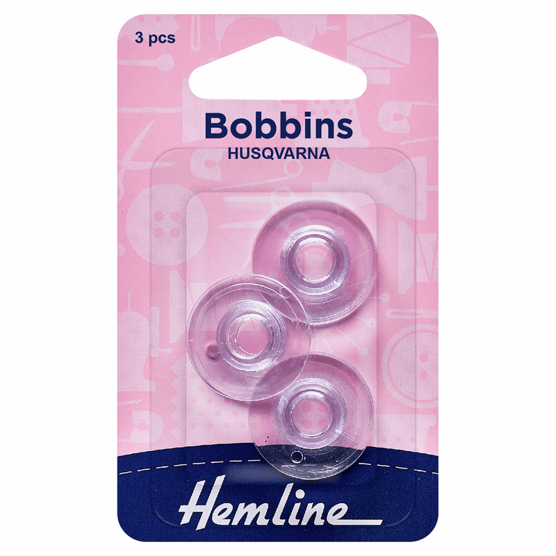 Hemline Husqvana/Viking/PFAFF Plastic Bobbins in 8.8mm