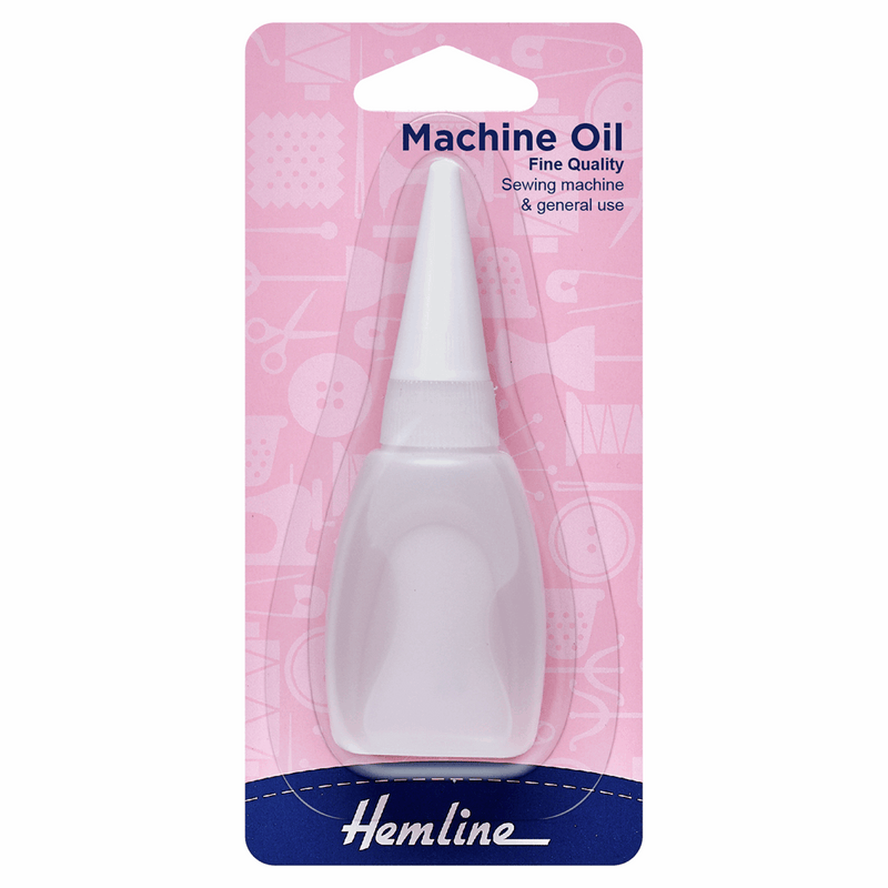 Hemline fine quality 20ml machine oil for sewing machines and general use.