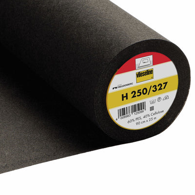 H250/327 Vlieseline Black medium-weight interfacing