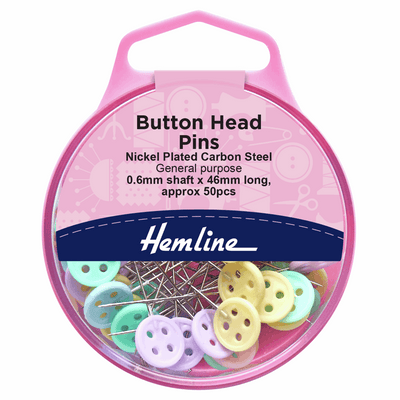 Cute Hemline button head 46mm long button head pins for sewing and general purpose.