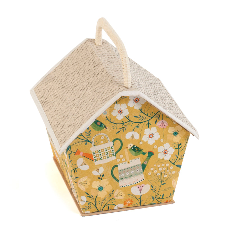 Hedgerow birdhouse sewing box side