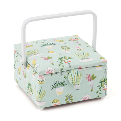 Green plant square sewing box