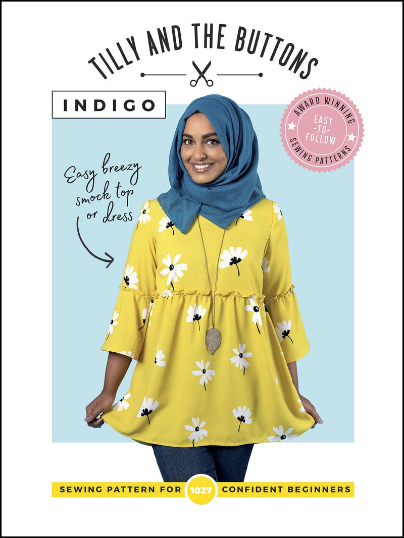Indigo Top and Dress Sewing Pattern by Tilly and the Buttons