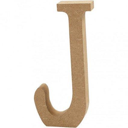 Capital letter J – MDF Wooden letter – 13cm