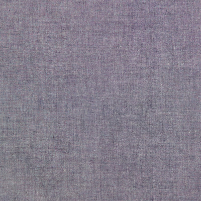 Swatch of yarn dyed 100% cotton chambray soft fabric in black