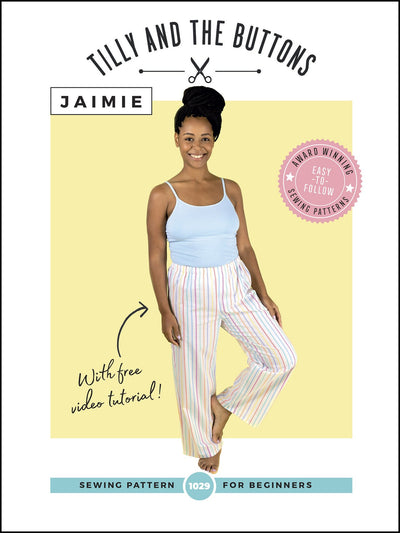 Jaimie Pyjama Bottoms and Shorts Sewing Pattern by Tilly and the Buttons