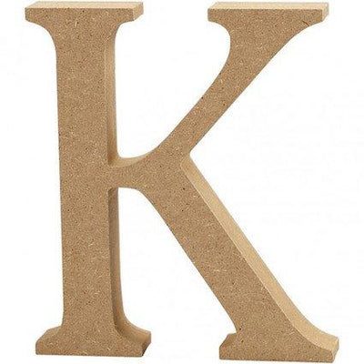 Capital letter K – MDF Wooden letter – 13cm