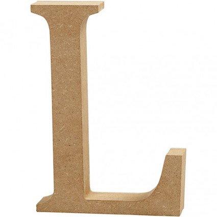 Capital letter L – MDF Wooden letter – 13cm