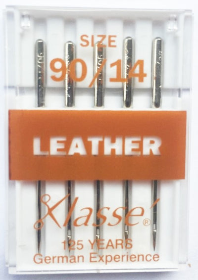 KLASSE Sewing Machine Needles in Leather 90/14
