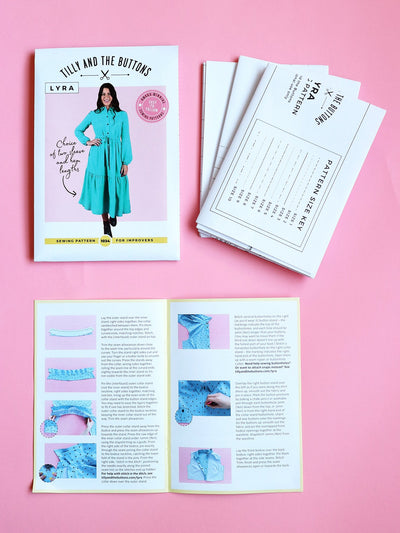 Lyra Shirt Dress Sewing Pattern by Tilly and the Buttons instructions