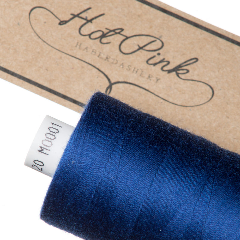 1000m Coates Polyester Moon Thread in Blues 0001