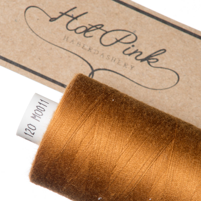 1000m Coates Polyester Moon Thread in Oranges & Yellows 0011