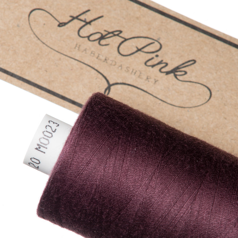 1000m Coates Polyester Moon Thread in Purples 0023