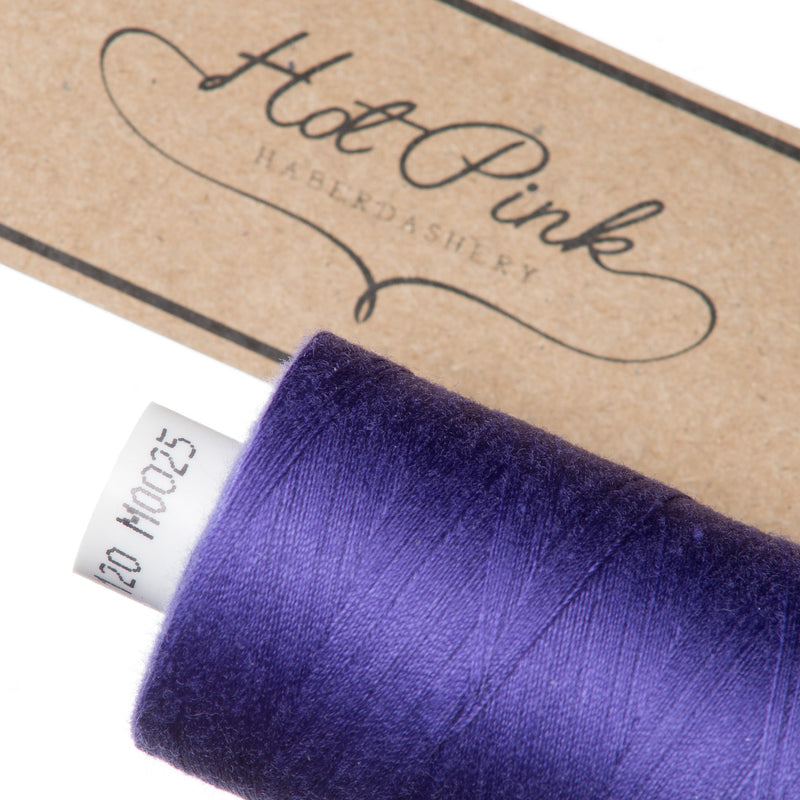1000m Coates Polyester Moon Thread in Purples 0025