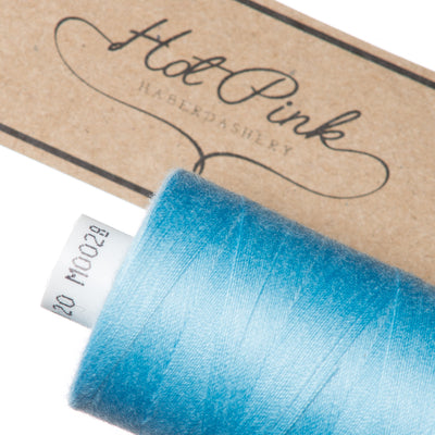 1000m Coates Polyester Moon Thread in Blues 0028