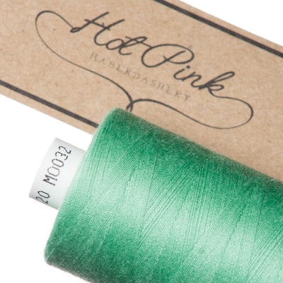 1000m Coates Polyester Moon Thread in Greens 0032