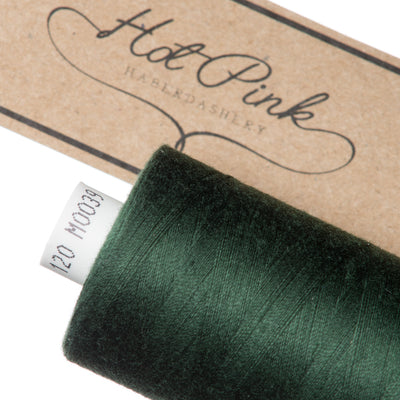1000m Coates Polyester Moon Thread in Greens 0039