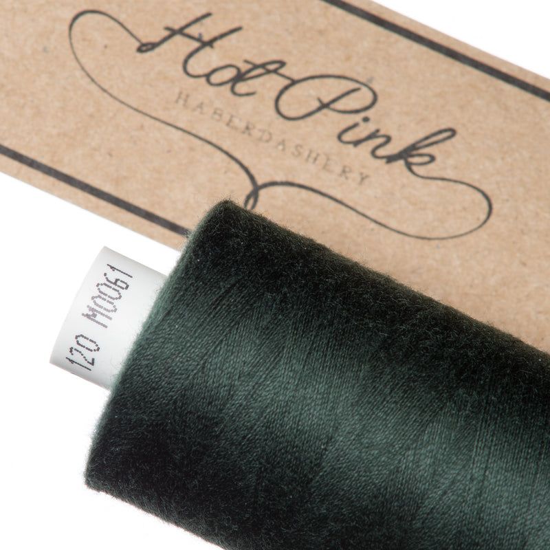 1000m Coates Polyester Moon Thread in Greens 0061