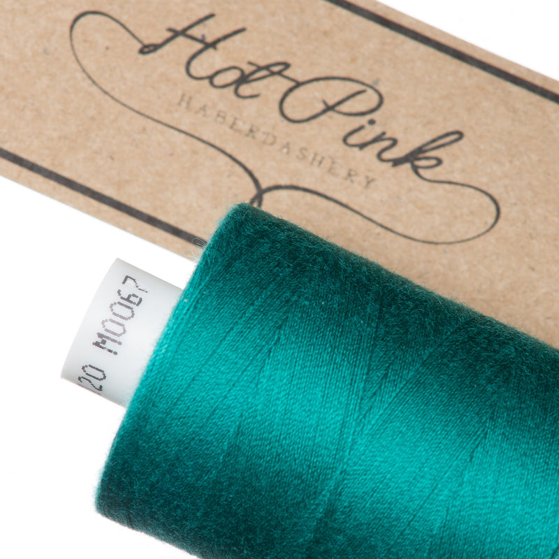 1000m Coates Polyester Moon Thread in Greens 0067