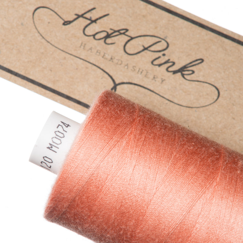 1000m Coates Polyester Moon Thread in Oranges & Yellows 0074