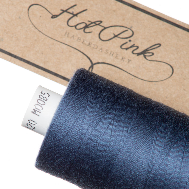 1000m Coates Polyester Moon Thread in Blues 0085