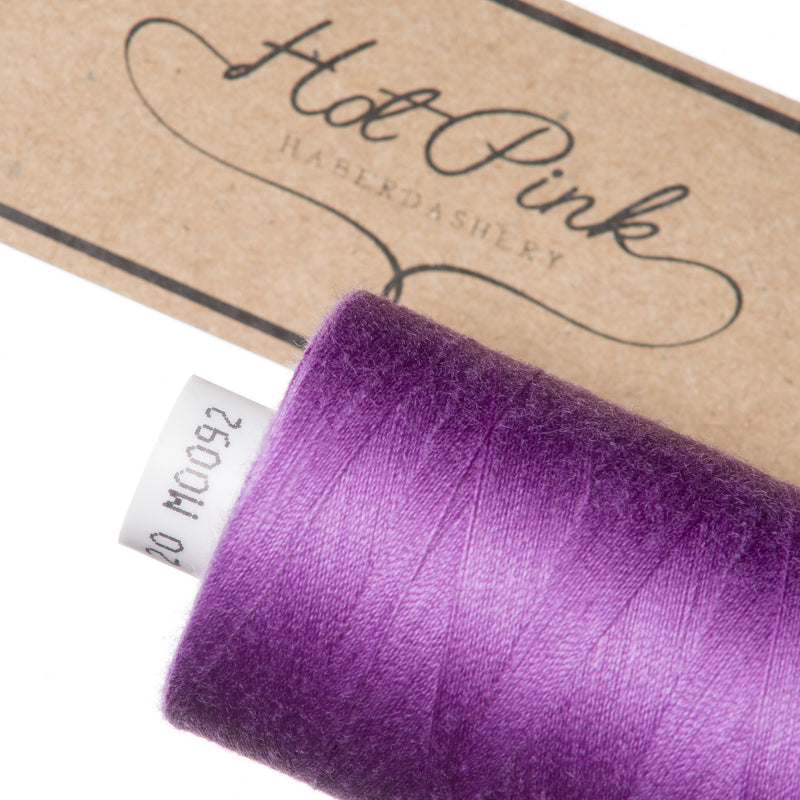 1000m Coates Polyester Moon Thread in Purples 0092
