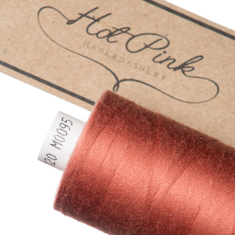 1000m Coates Polyester Moon Thread in Oranges & Yellows 0095